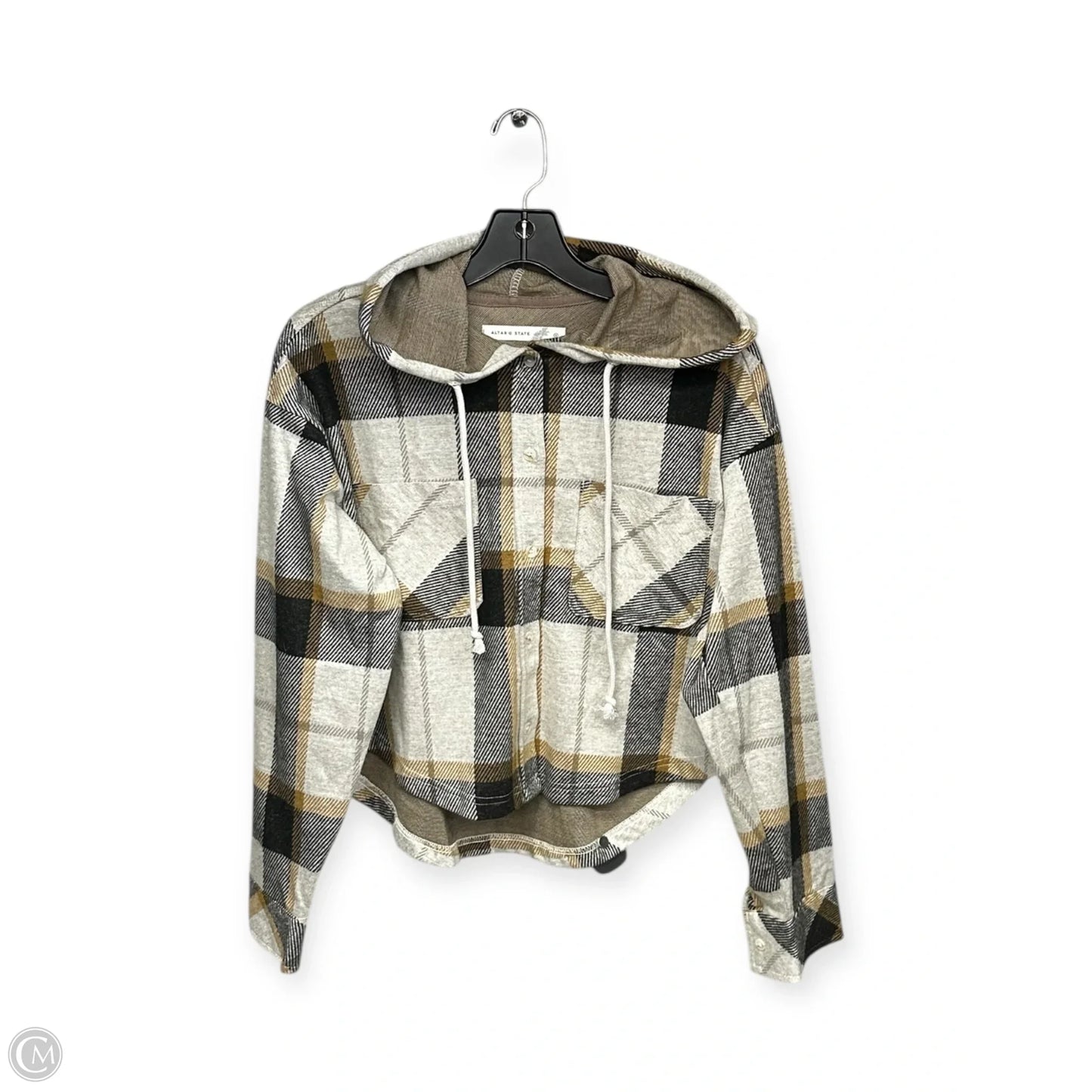Top Long Sleeve By Altard State In Plaid Pattern, Size: S