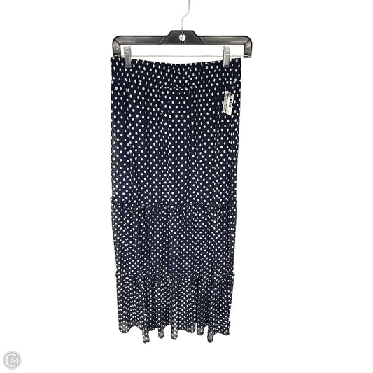 Skirt Maxi By Stitch In Blue & White, Size: M