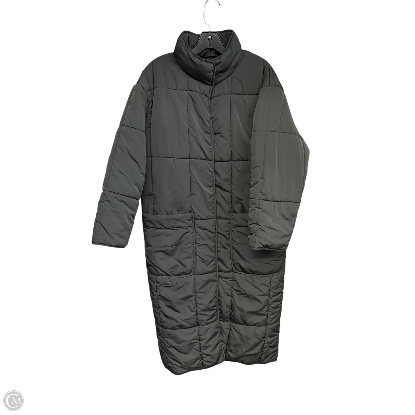 Jacket Puffer & Quilted By Asos In Grey, Size: 4