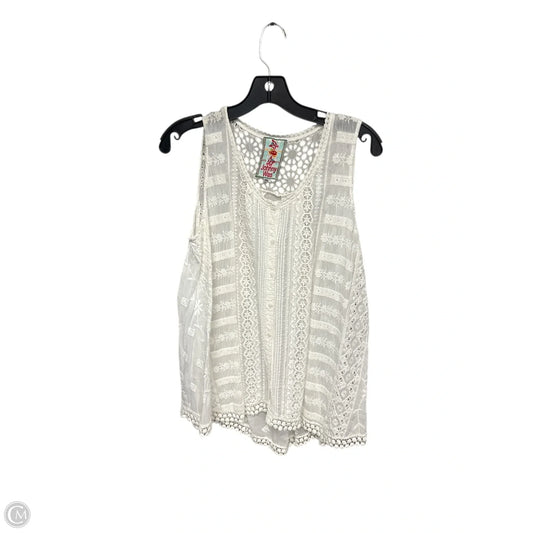 Top Sleeveless By Johnny Was In White, Size: Xs