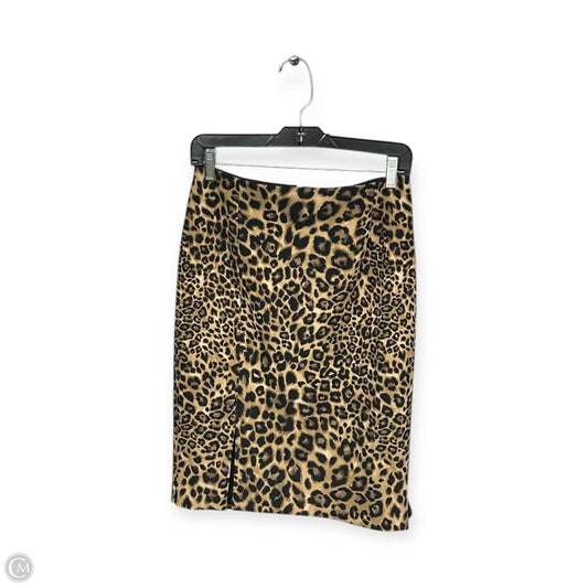 Skirt Midi By White House Black Market In Animal Print, Size: 4