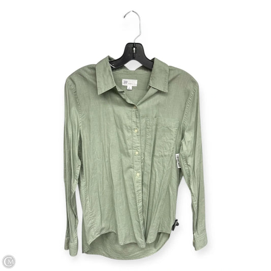 Top Long Sleeve By Gap In Green, Size: S