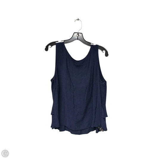 Top Sleeveless By Loft In Navy, Size: Xl