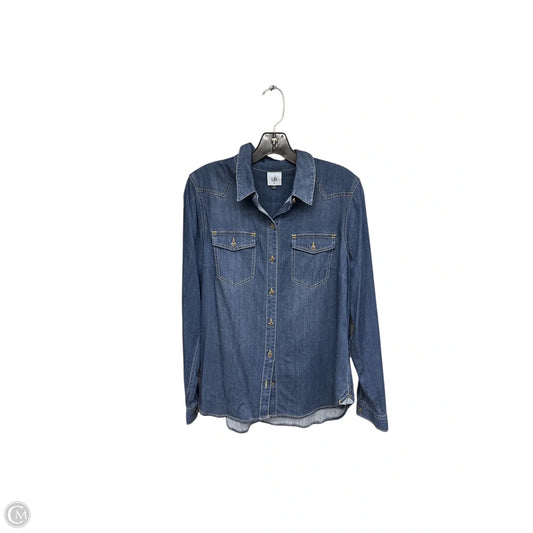 Top Long Sleeve By Cabi In Blue, Size: M