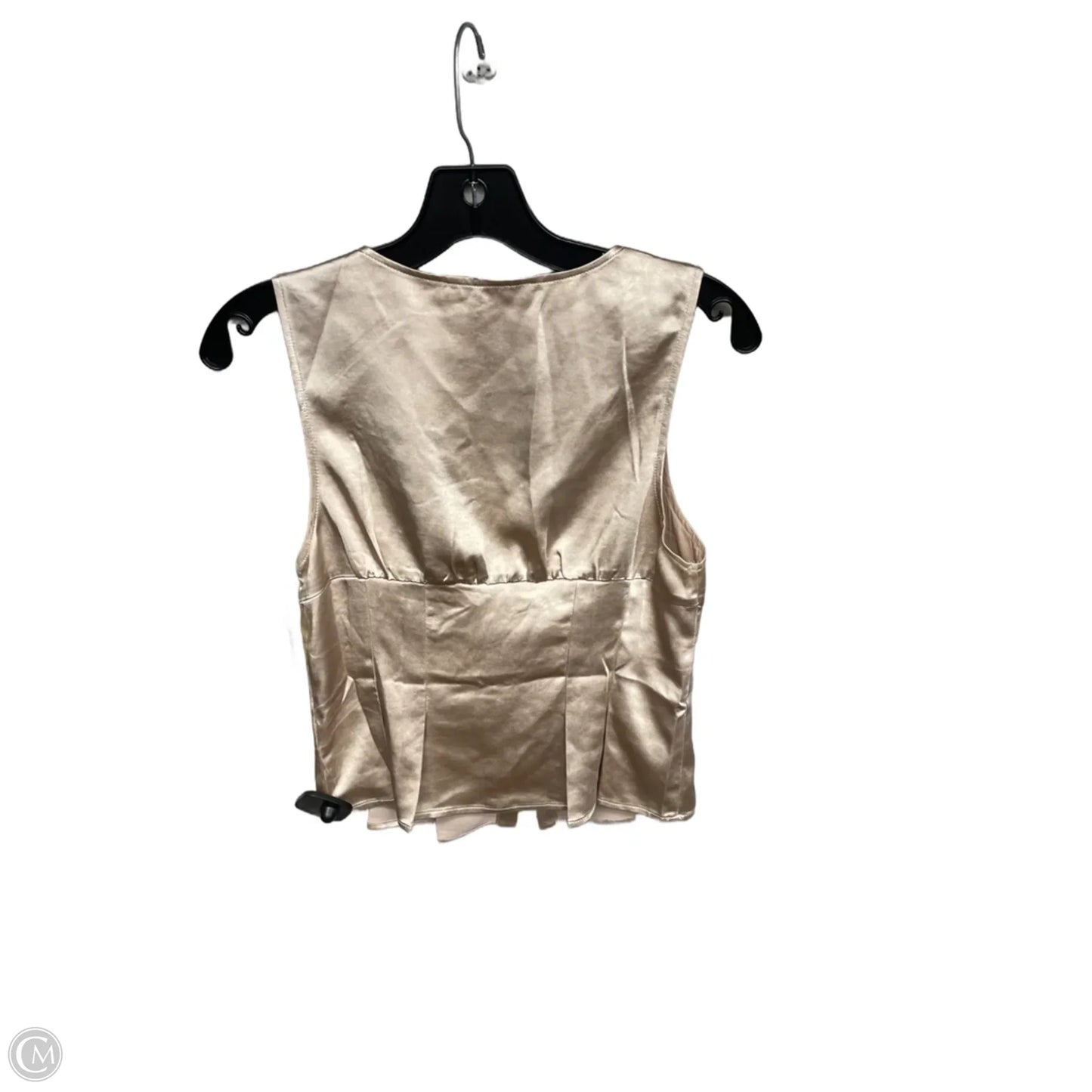 Top Sleeveless By Clothes Mentor In Cream, Size: S