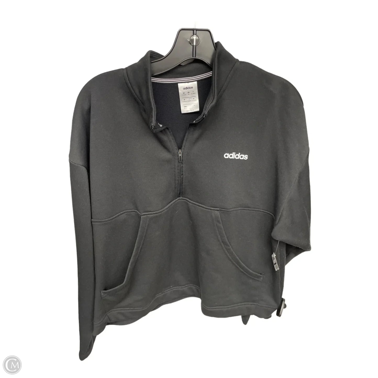 Athletic Jacket By Adidas In Black, Size: Xl