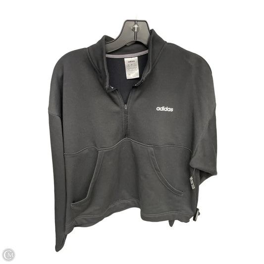 Athletic Jacket By Adidas In Black, Size: Xl