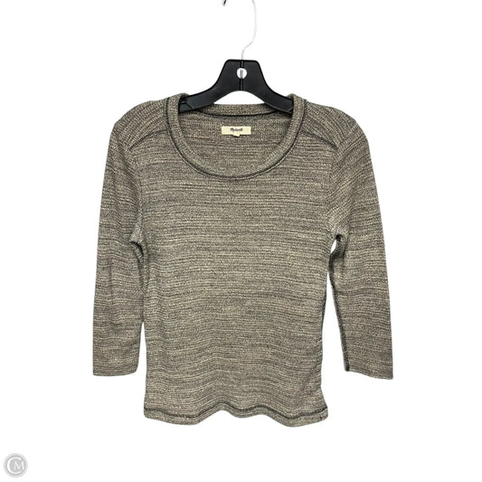 Top Long Sleeve By Madewell In Tan, Size: M