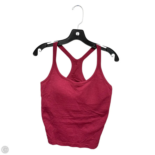 Athletic Tank Top By Lululemon In Pink, Size: 12