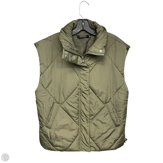 Vest Puffer & Quilted By Merokeety In Green, Size: M