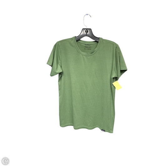 Athletic Top Short Sleeve By Patagonia In Green, Size: M