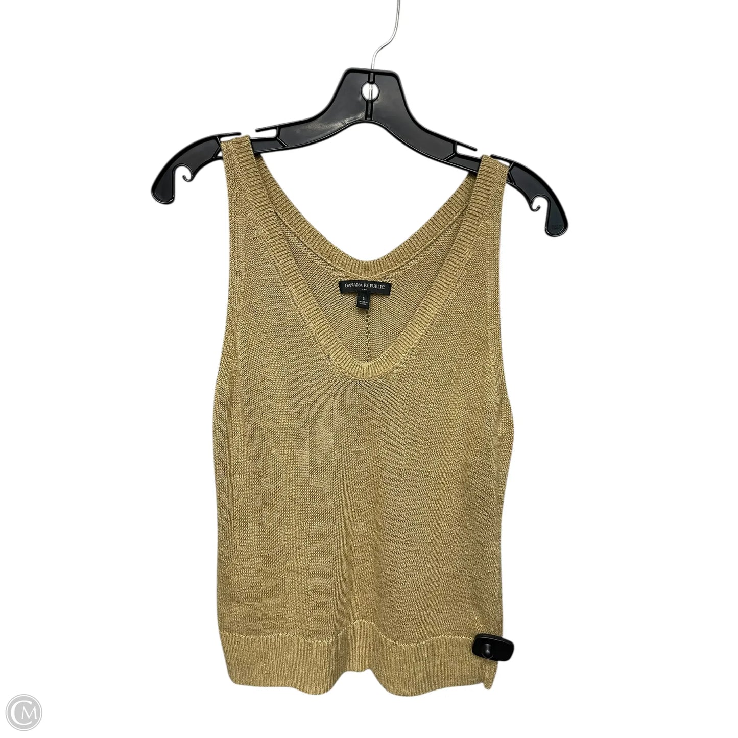 Top Sleeveless By Banana Republic In Tan, Size: S