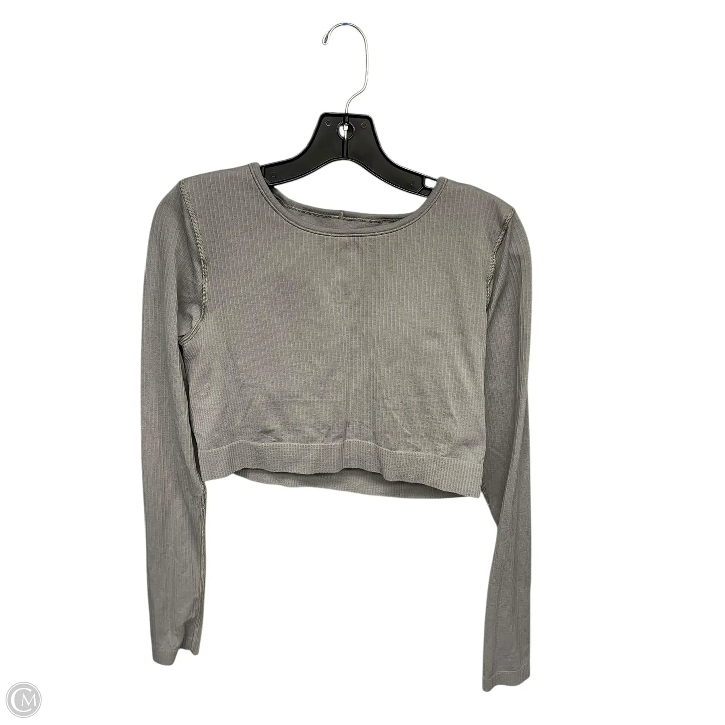 Athletic Top Long Sleeve Crewneck By Lululemon In Grey, Size: 12