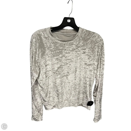 Top Long Sleeve By Lululemon In Ivory, Size: L