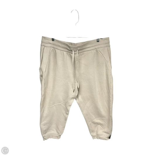 Athletic Pants By Lululemon In Cream, Size: 16