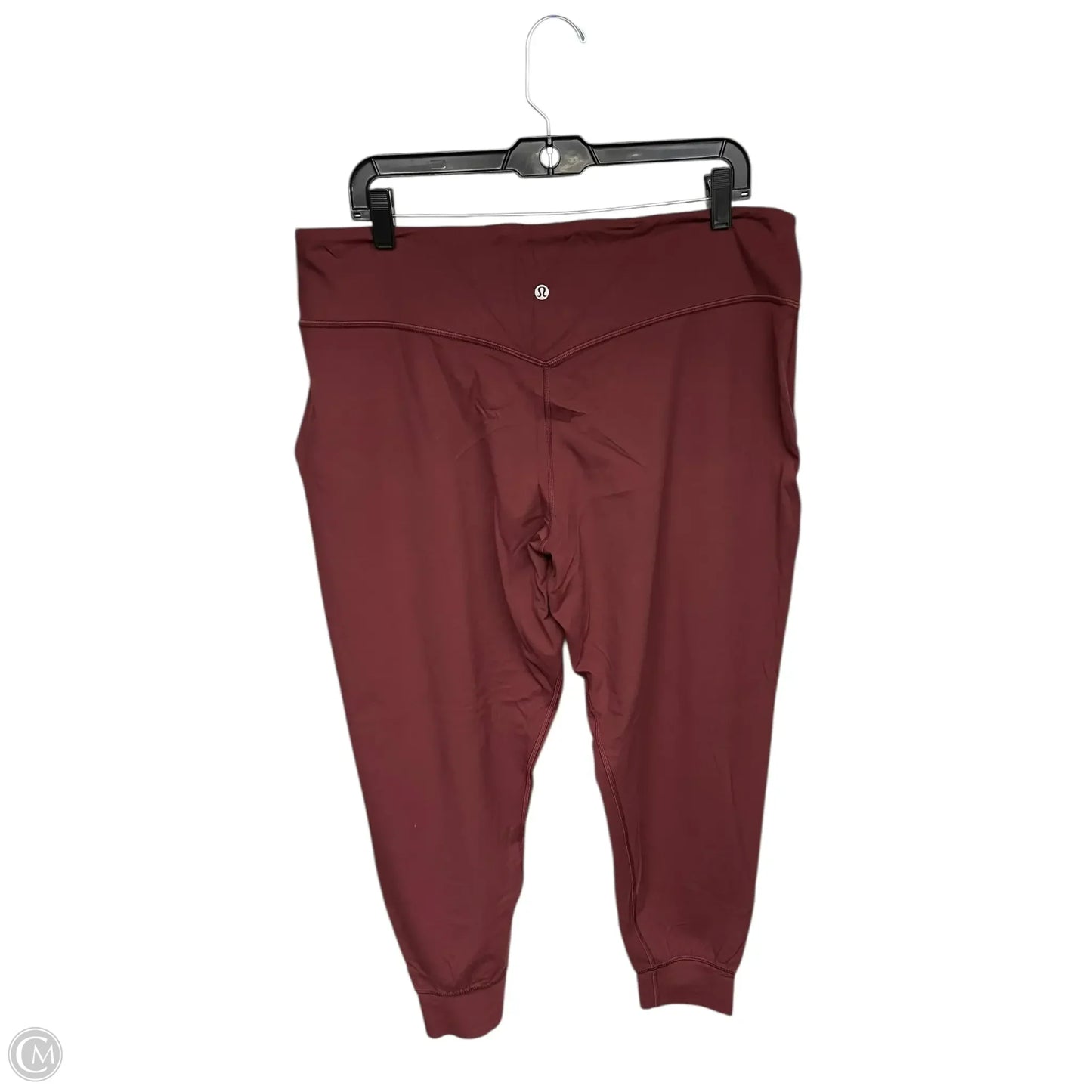 Athletic Leggings By Lululemon In Maroon, Size: 18