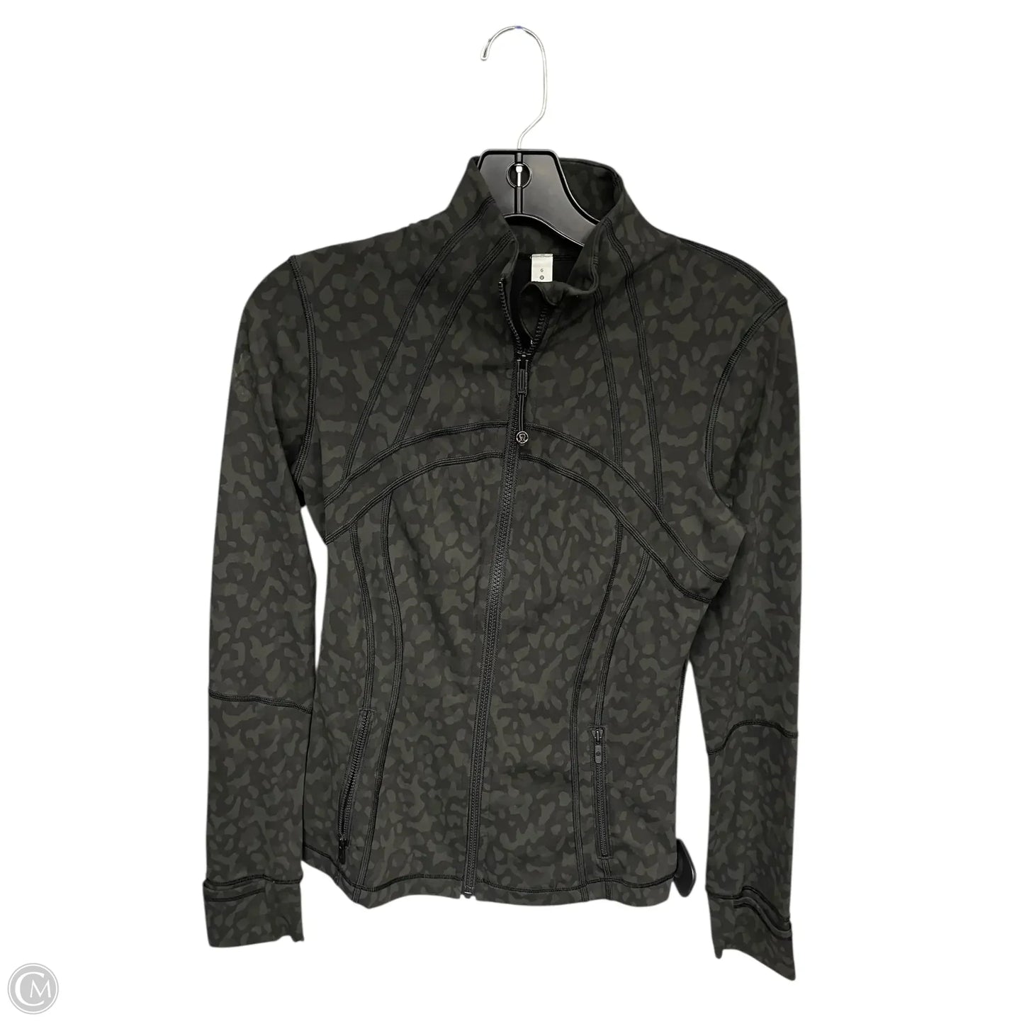 Athletic Jacket By Lululemon In Green, Size: 6