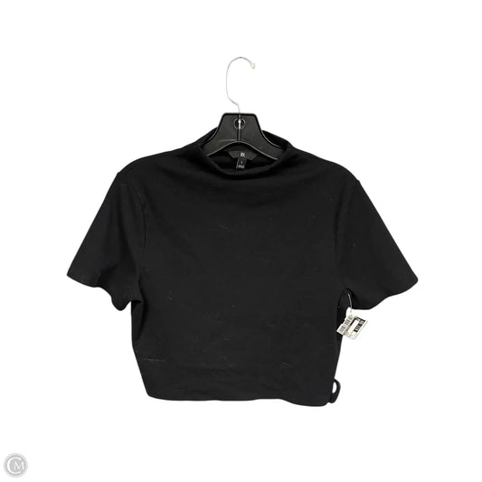 Top Short Sleeve By Banana Republic In Black, Size: L