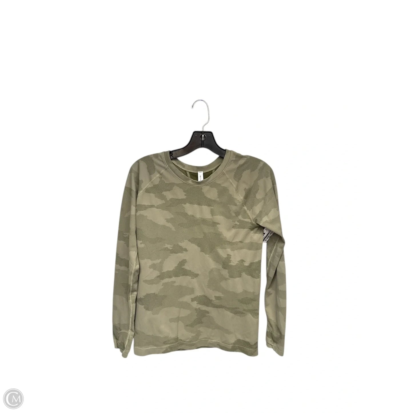 Athletic Top Long Sleeve Crewneck By Athleta In Green, Size: M