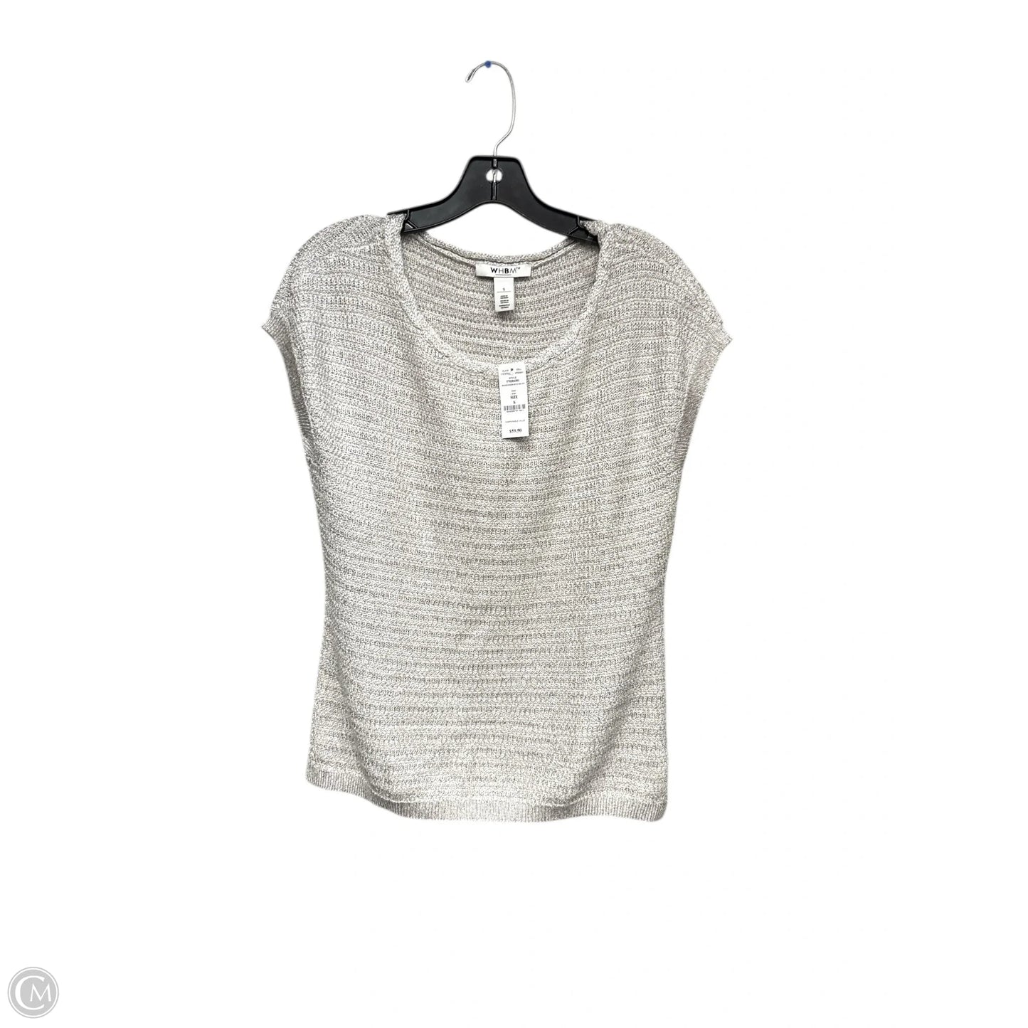 Sweater Short Sleeve By White House Black Market In Grey, Size: S