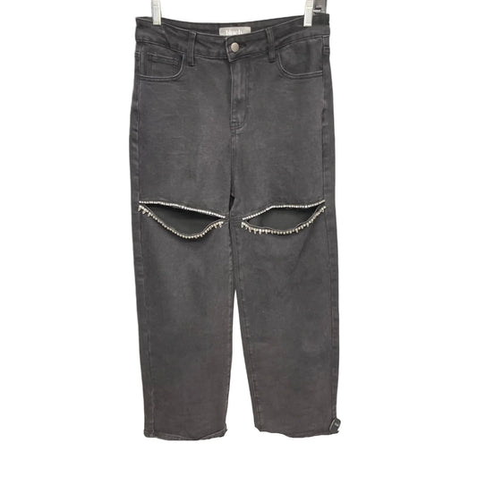 Jeans Wide Leg By Blue B In Black Denim, Size: M