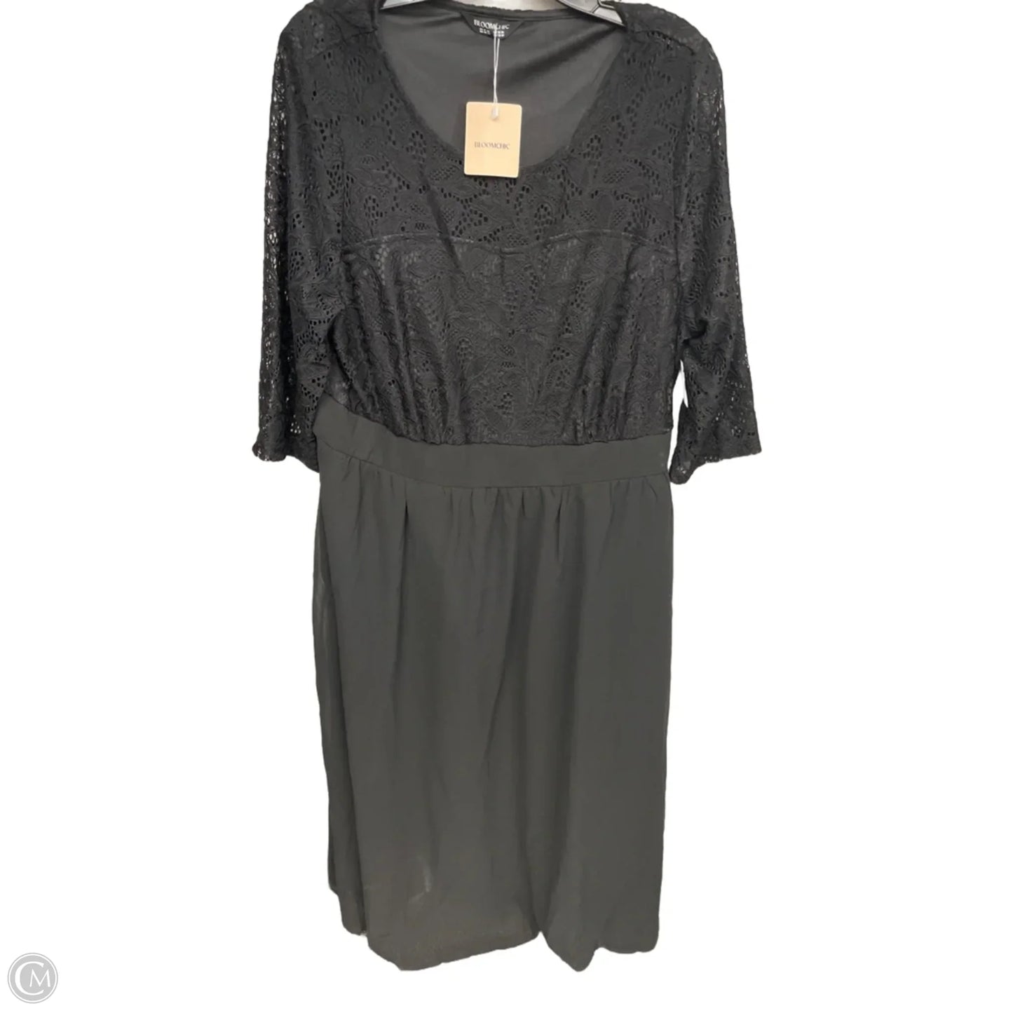 Dress Party Midi By Bloomchic In Black, Size: 2x