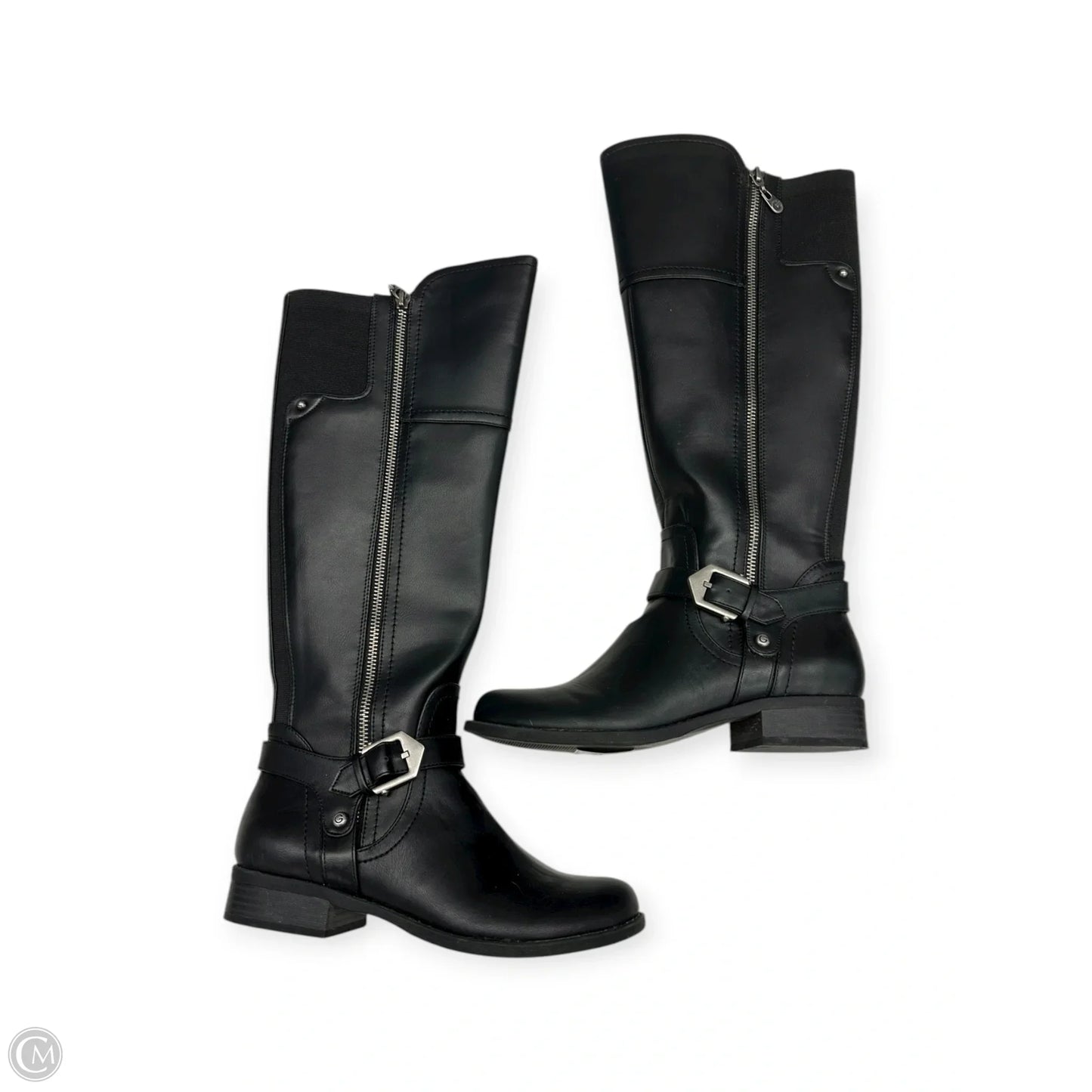 Boots Knee Heels By Guess In Black, Size: 7.5