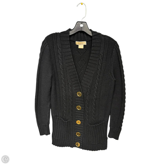 Cardigan Designer By Michael Kors Collection In Black, Size: M