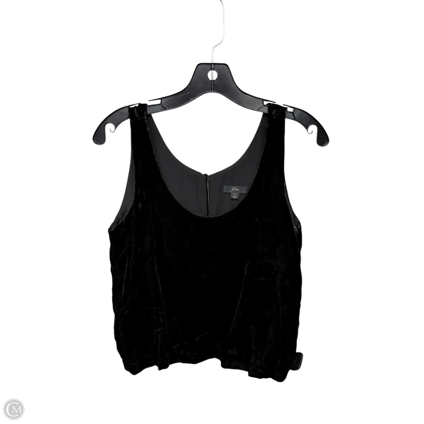 Top Sleeveless By J. Crew In Black, Size: 4