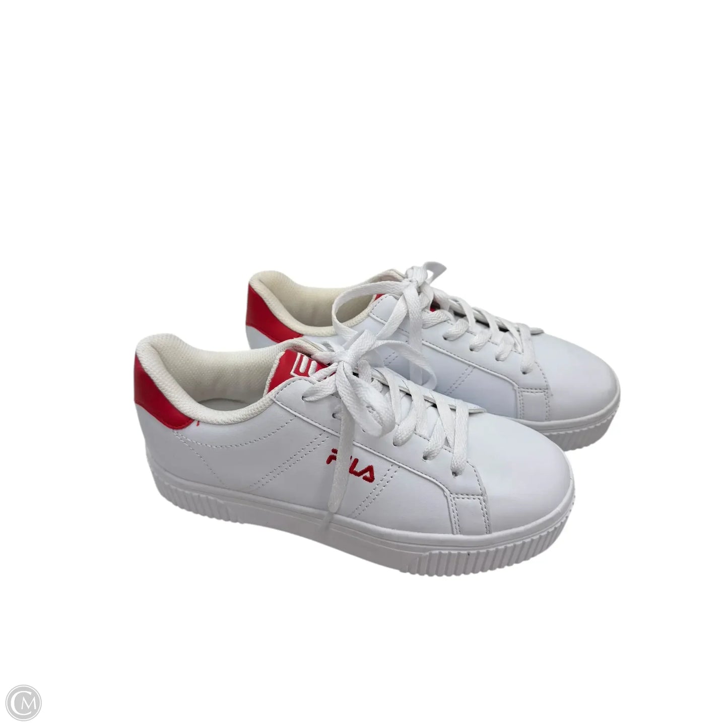 Shoes Sneakers By Fila In Red & White, Size: 7.5