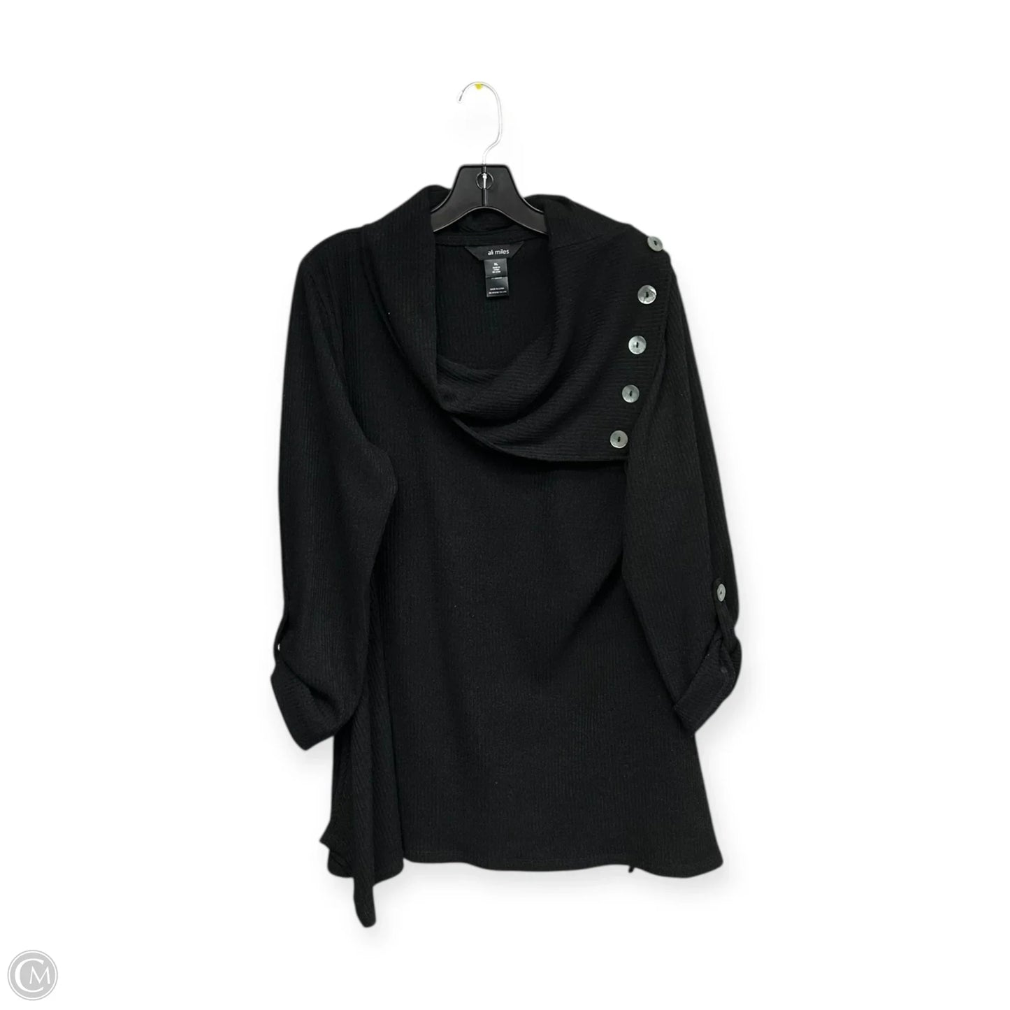 Sweater By Ali Miles In Black, Size: Xl