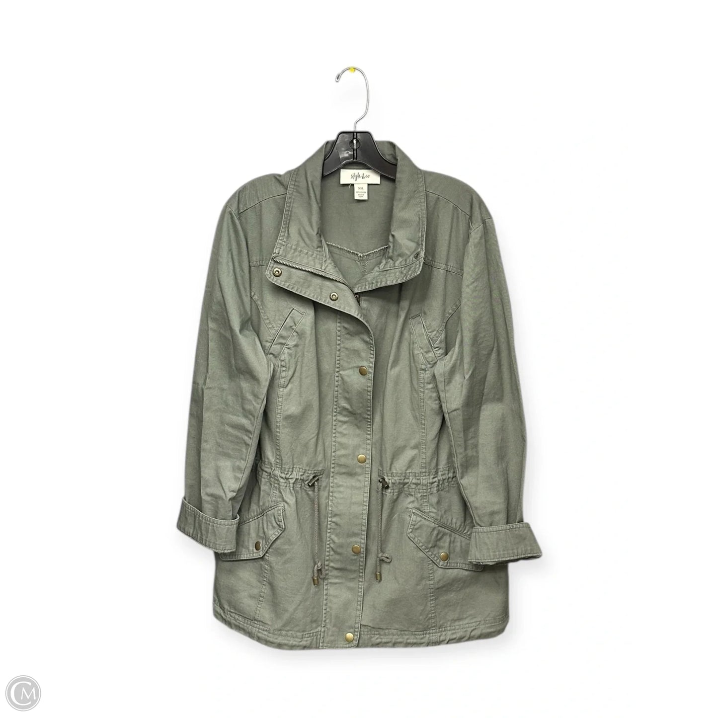 Jacket Utility By Style And Company In Grey, Size: Xxl