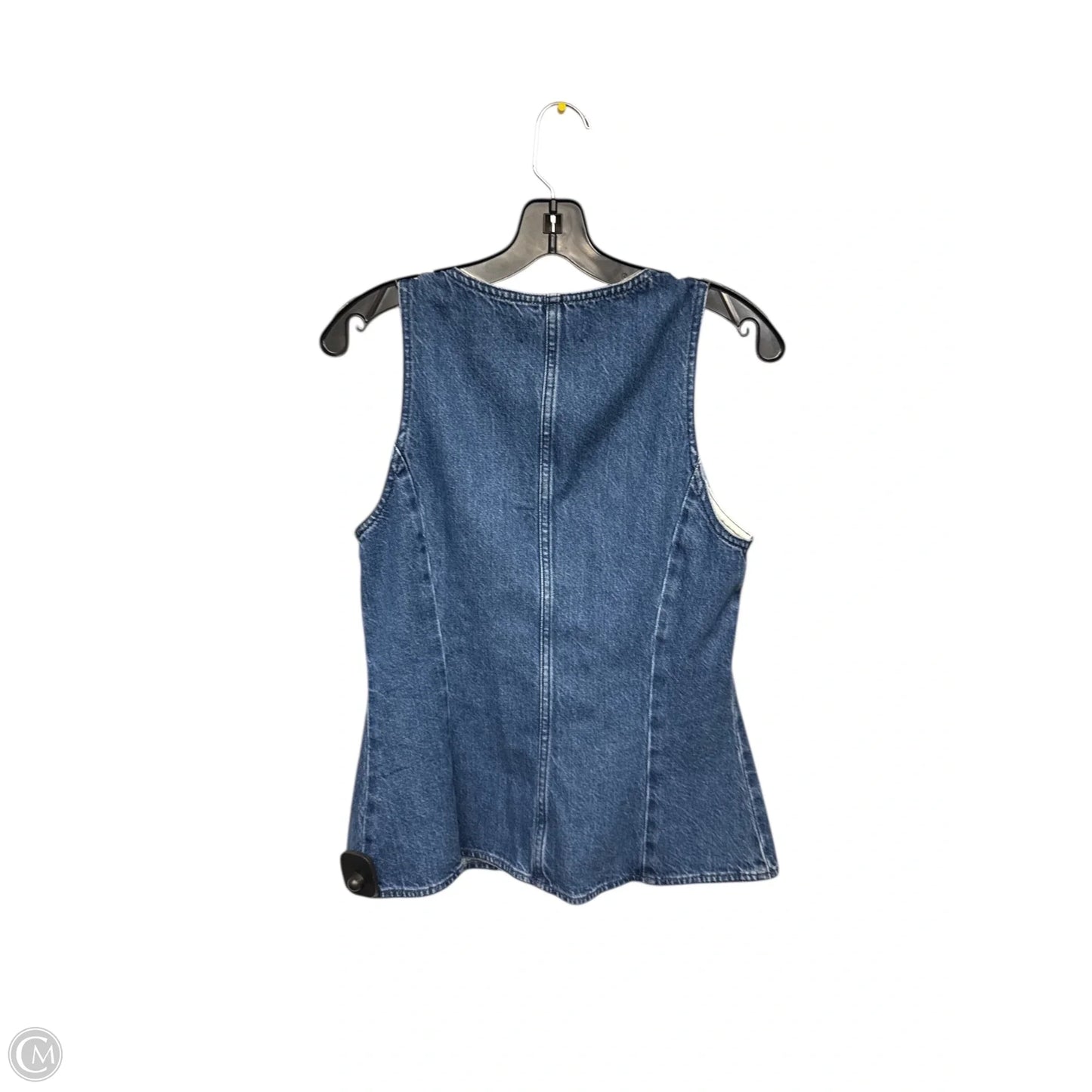 Top Sleeveless By Madewell In Blue Denim, Size: 4