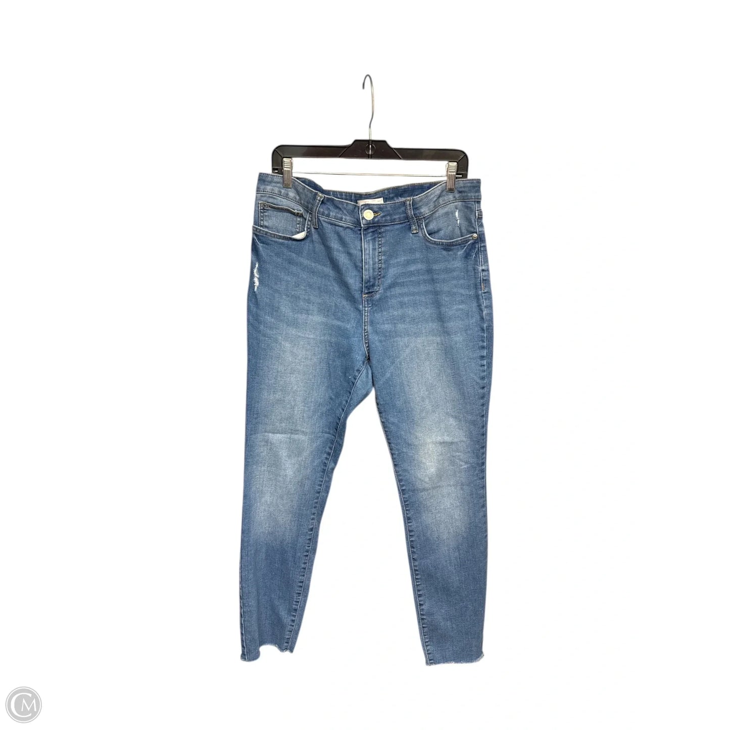 Jeans Skinny By Lc Lauren Conrad In Blue Denim, Size: 16