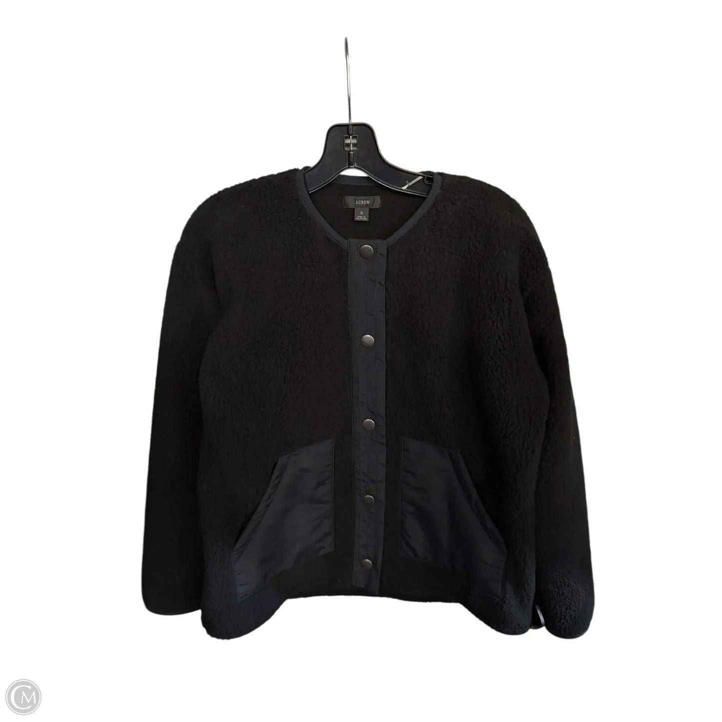 Jacket Faux Fur & Sherpa By J. Crew In Black, Size: S