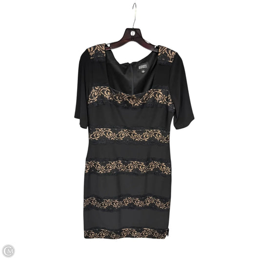 Dress Party Midi By Adrianna Papell In Black, Size: 10