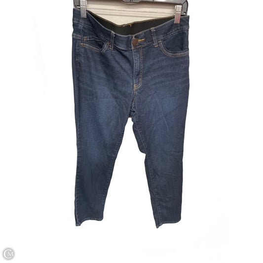 Jeans Skinny By Christopher And Banks In Blue Denim, Size: 8