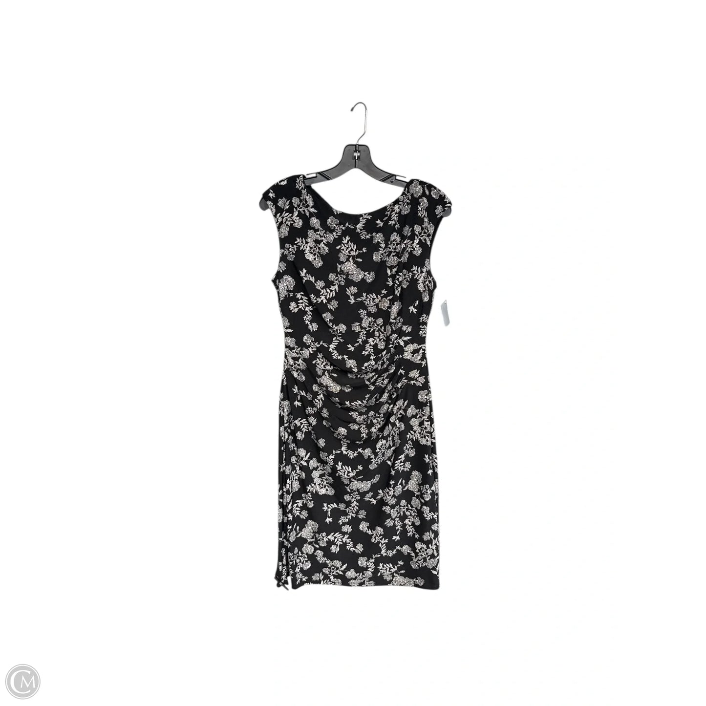 Dress Party Midi By Lauren By Ralph Lauren In Black & White, Size: 10