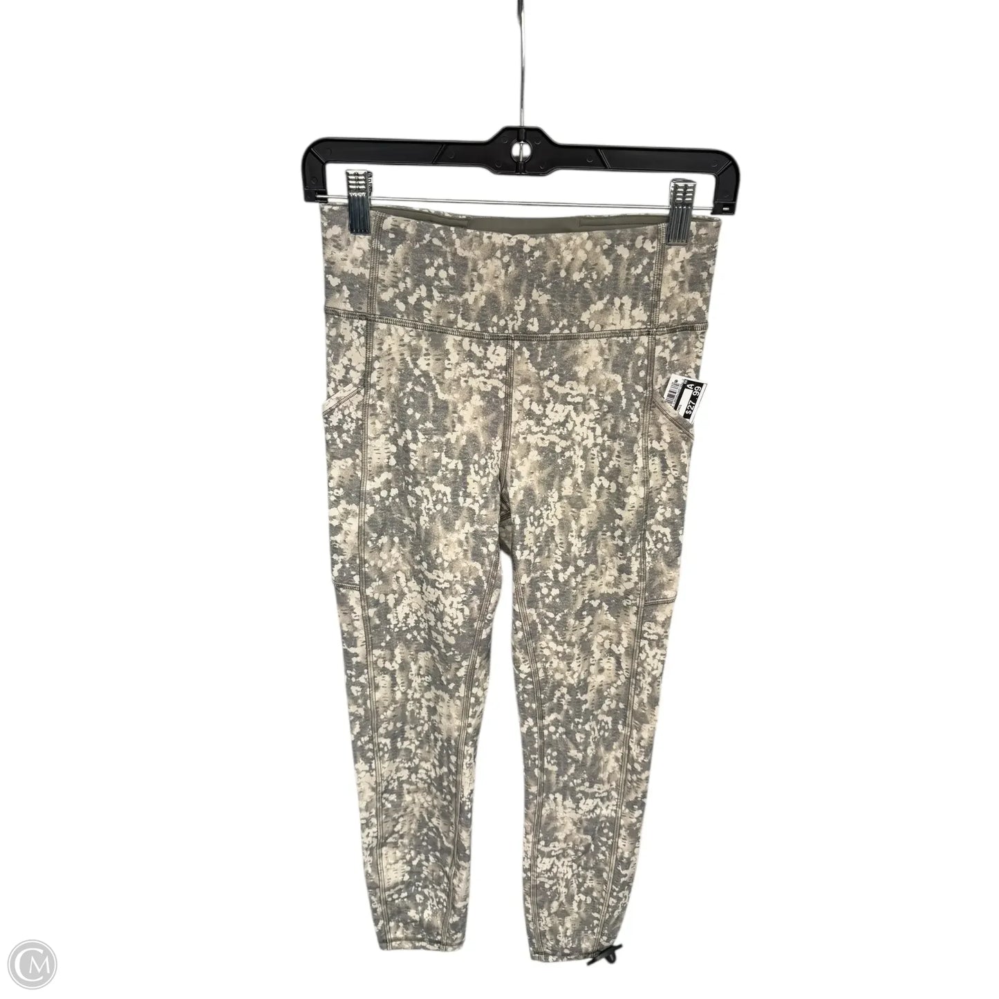 Athletic Leggings By Lululemon In Grey & Tan, Size: 6