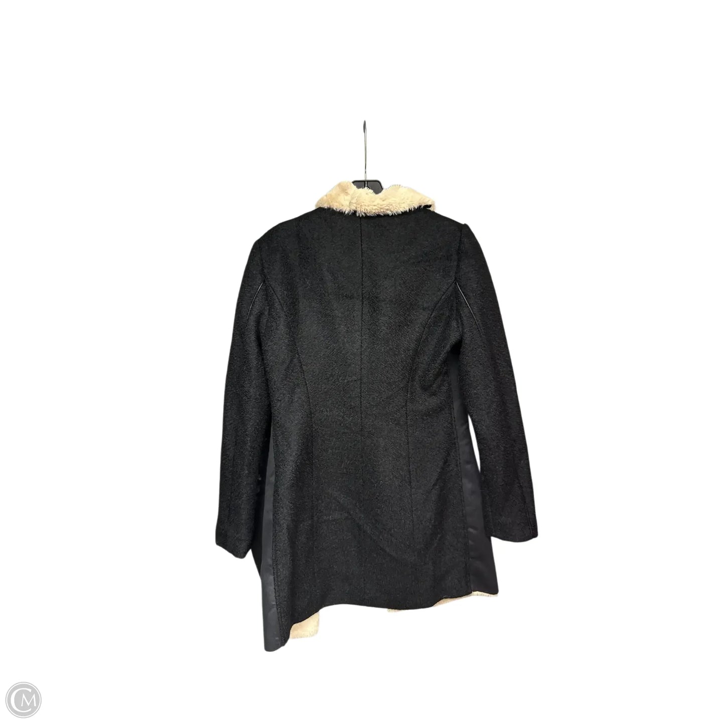 Jacket Faux Fur & Sherpa By Calvin Klein In Black & Brown, Size: S