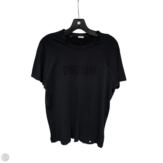 Athletic Top Short Sleeve By Gym Shark In Black, Size: Xl