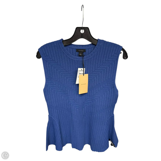 Top Sleeveless By Halogen In Blue, Size: M