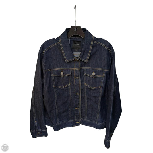 Jacket Denim By Limited In Blue Denim, Size: Xxl