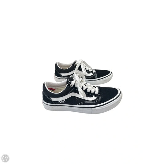 Shoes Sneakers By Vans In Black, Size: 7.5