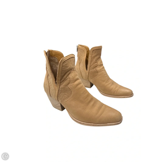 Boots Ankle Heels By Dolce Vita In Brown, Size: 8.5