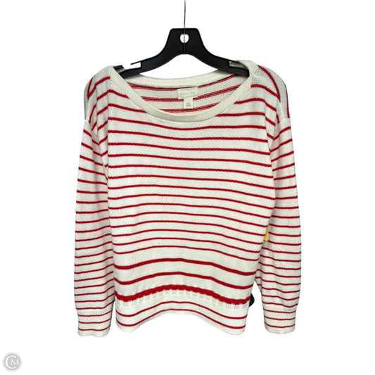 Sweater By Caslon In Red & White, Size: L