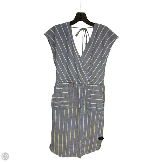 Dress Casual Midi By Universal Thread In Blue & White, Size: L