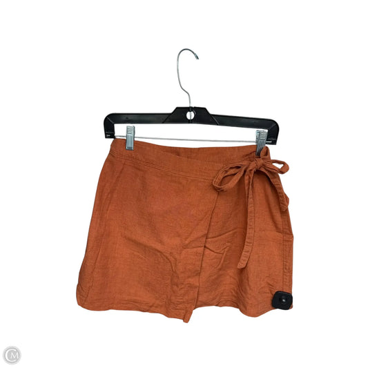 Skirt Mini & Short By Abercrombie And Fitch In Orange, Size: 6