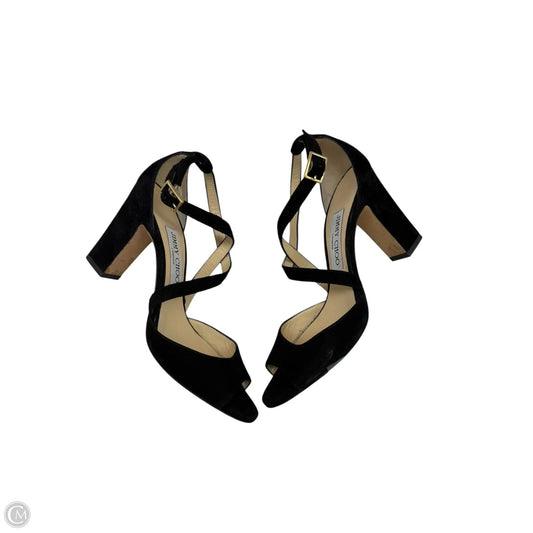 Shoes Luxury Designer By Jimmy Choo In Black, Size: 6.5