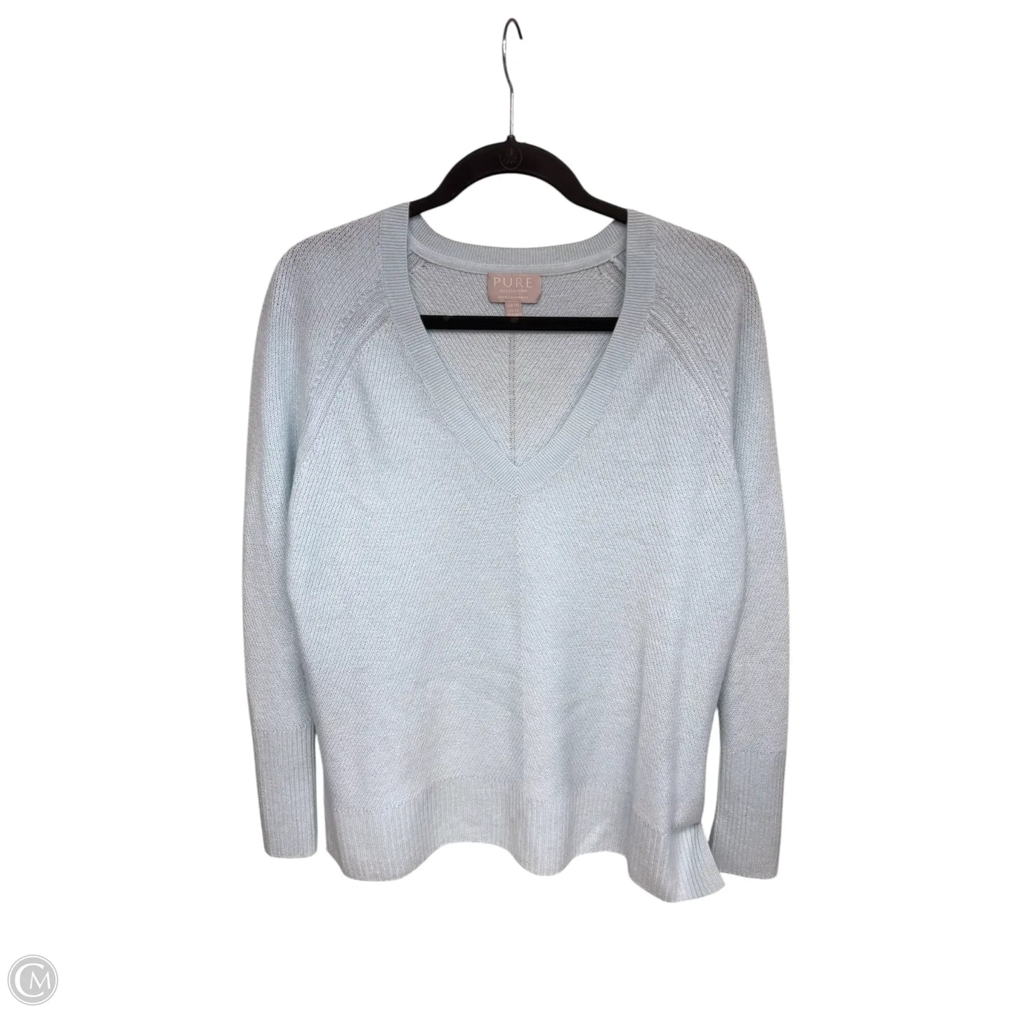 Sweater Cashmere By Clothes Mentor In Blue, Size: 12
